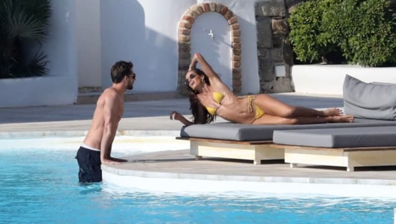 Izabel Goulart mit Kevin Trapp in Mykonos (Bild: www.PPS.at)