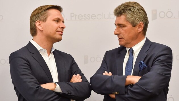 ÖVP-Sozialsprecher Wolfgang Hattmannsdorfer (links) und FPÖ-Klubobmann Herwig Mahr (Bild: © Harald Dostal / 2016)