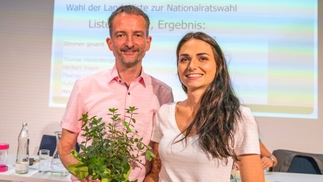 Hermann Weratschnig und Barbara Neßler (Bild: Grüne)