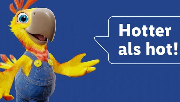 Mit dem Slogan „Hotter als hot“ greift Lidl den Mitbewerber Hofer und dessen Mobilfunkmarke HoT direkt an. (Bild: lidl-connect.at)