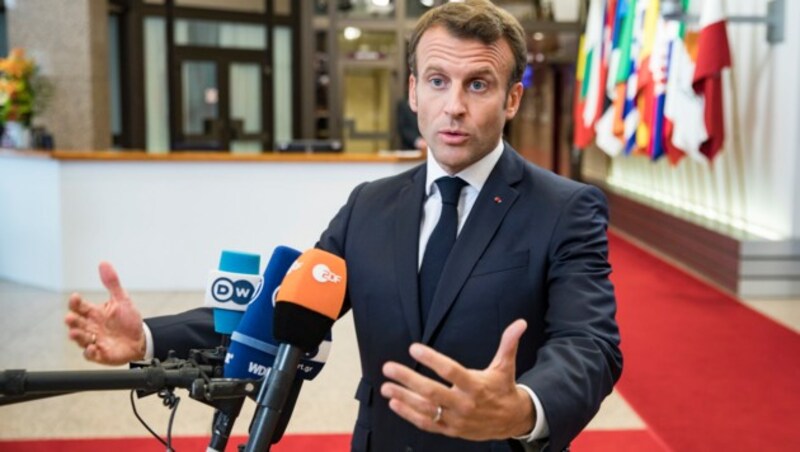 Frankreichs Präsident Emmanuel Macron (Bild: AFP)