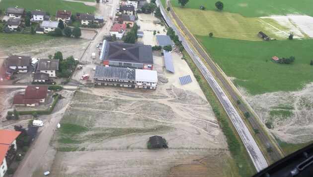 Überflutung (Bild: APA/LAND SALZBURG/NEUMAYR)