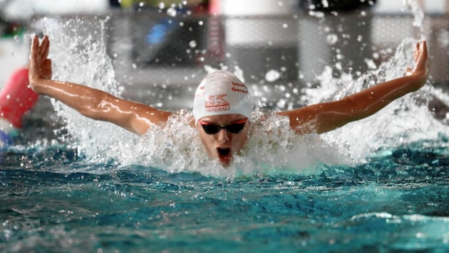 Luca Karl war im Freistil über 800 und 1500 Meter nicht zu schlagen. (Bild: Andreas Tröster)