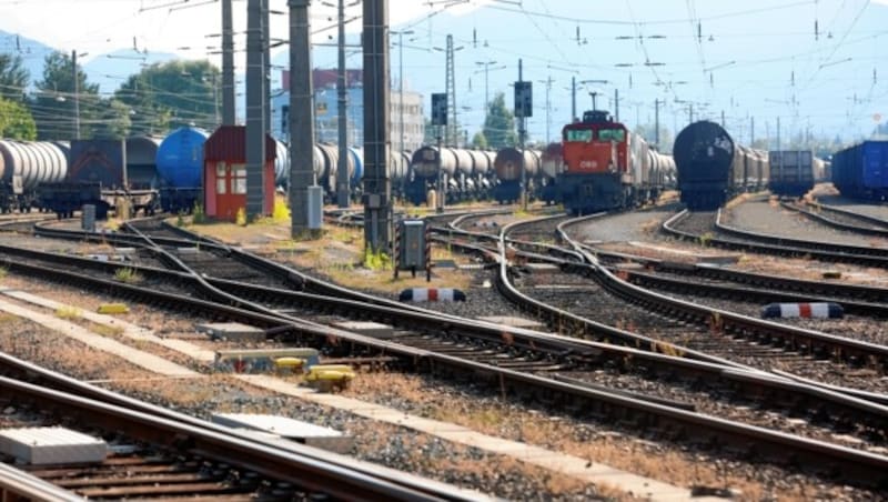 Der Verschiebebahnhof in Fürnitz (Bild: Uta Rojsek-Wiedergut)