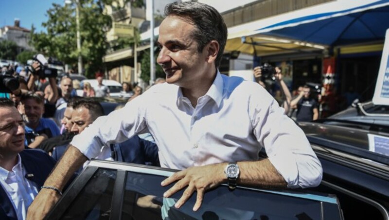 Kyriakos Mitsotakis, Präsident der konservativen Oppositionspartei Nea Dimokratia (ND)
 (Bild: AFP)