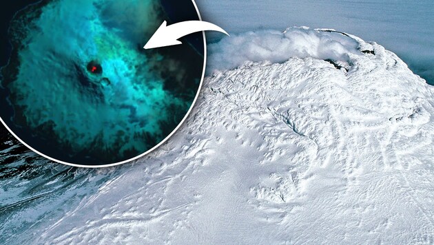 (Bild: NASA/Landsat, British Antarctic Survey/Pete Bucktrout, krone.at-Grafik)