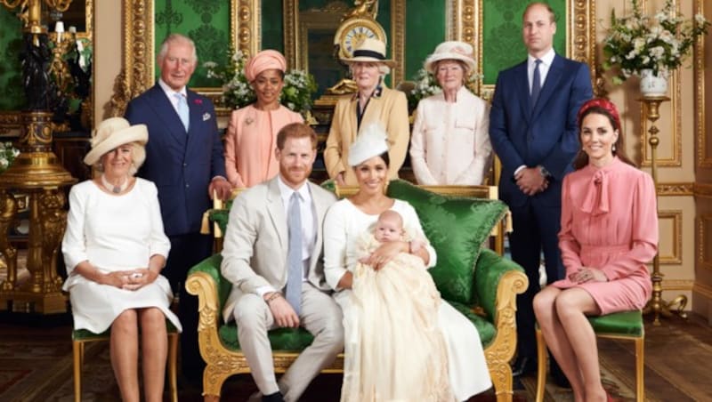 Prinz Harrys und Herzogin Meghans Sohn Archie Harrison wurde am 6. Juli in Windsor getauft. (Bild: AFP)