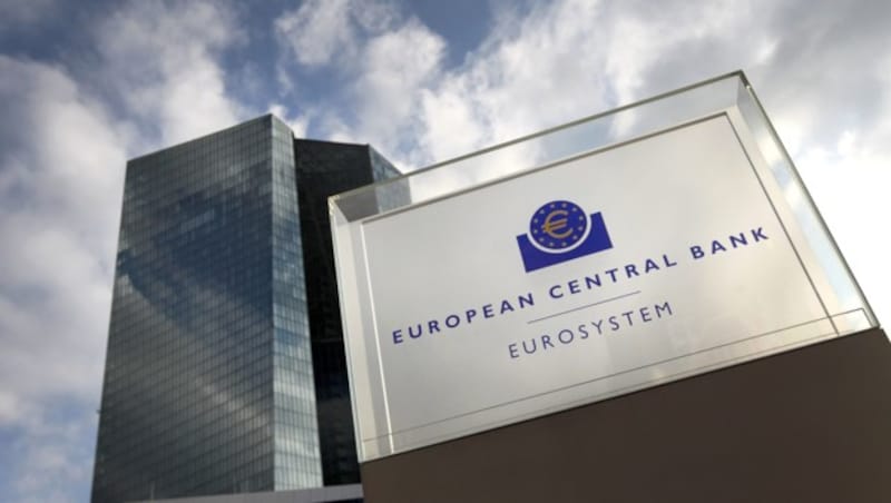 Die Zentrale der Europäischen Zentralbank in Frankfurt am Main (Bild: APA/AFP/Daniel ROLAND)