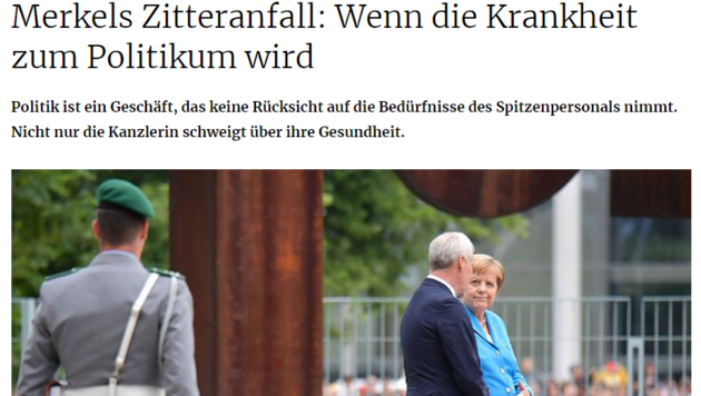 „Wenn die Krankheit zum Politikum wird“, schreibt die „Mainpost“. (Bild: Screenshot mainpost.de)