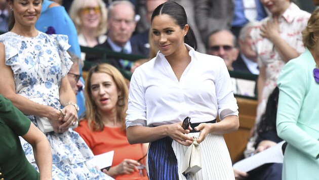 Herzogin Meghan nahm in der Royal Box Platz. (Bild: AFP)