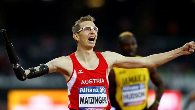 Paralympics-Sieger Günther Matzinger will zukünftig nicht nur auf der Laufbahn sondern auch als Triathlet über Siege jubeln. (Bild: REUTERS)