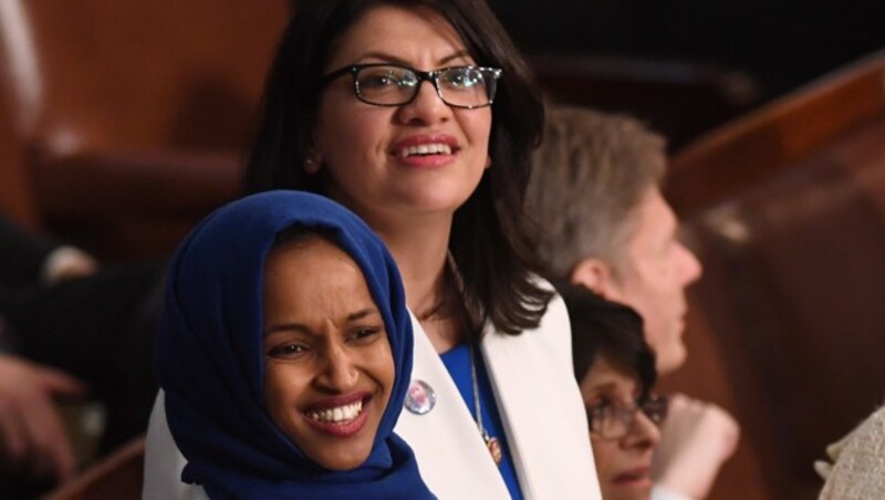 Ilhan Omar und Rashida Tlaib (Bild: AFP)