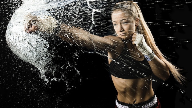 Muay Thai-Fighterin Stella Hemetsberger hat den nötigen Punch um bei der WM zuzuschlagen. (Bild: bergermarkus.com)