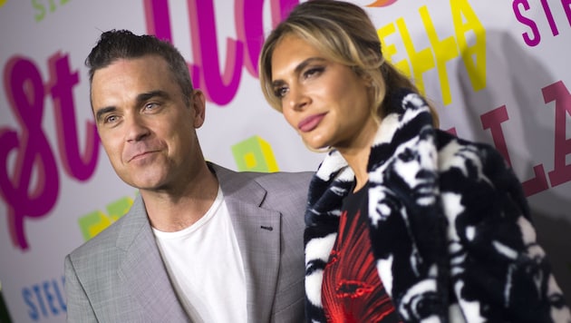 Robbie Williams mit Gattin Ayda Field (Bild: AFP)