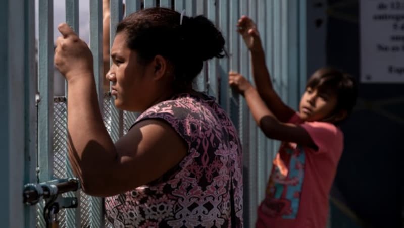 Migranten in einem Lager in Tijuana, Mexiko (Bild: AFP)