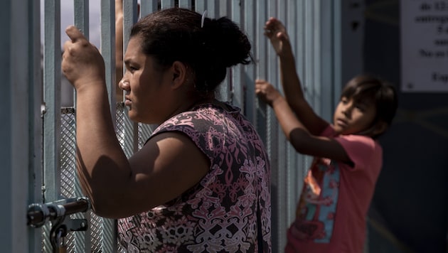 Migranten in einem Lager in Tijuana, Mexiko (Bild: AFP)