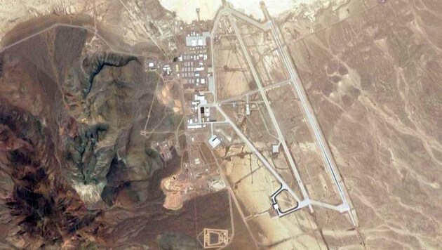 Luftansicht der geheimnisumwitterten „Area 51“ (Bild: GoogleMaps)
