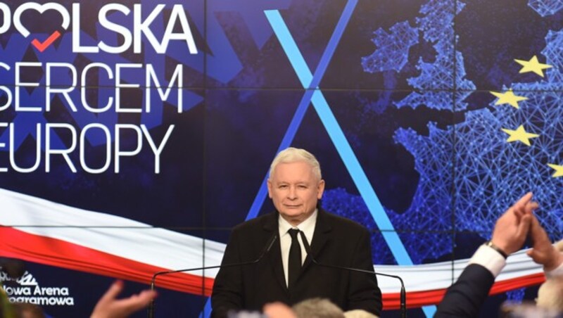 Polens Vizeregierungschef Jaroslaw Kaczynski (Bild: APA/AFP/Janek SKARZYNSKI)