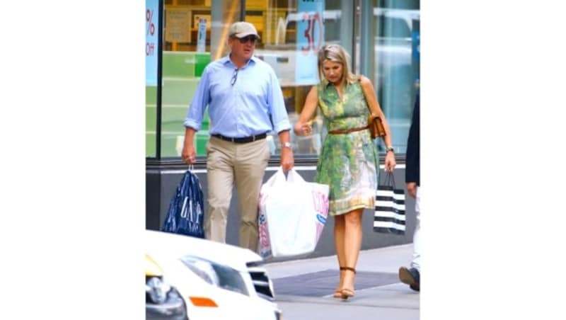 König Willem Alexander und Königin Maxima beim Shopping auf der Lexington Avenue in New York (Bild: www.PPS.at)