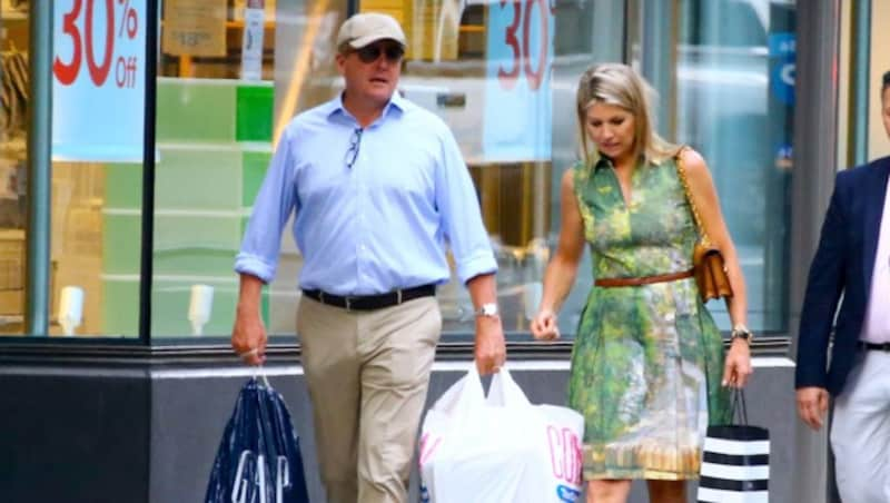 König Willem Alexander und Königin Maxima beim Sale in New York (Bild: www.PPS.at)