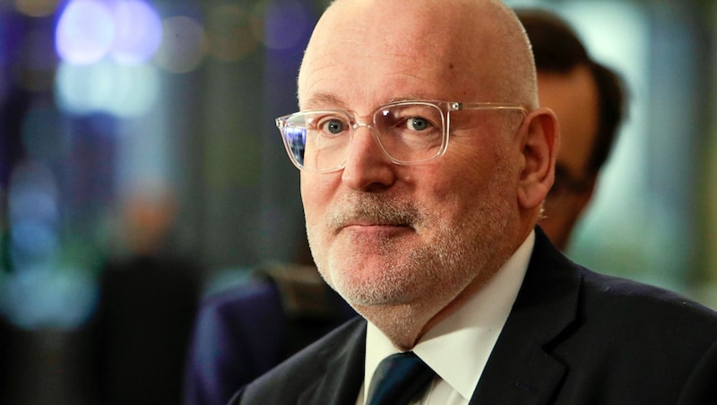 Ex-EU-Kommissar Frans Timmermans (Bild: APA/AFP/ARIS OIKONOMOU)