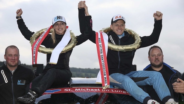 Hermann Neubauer will auch bei der Rallye Weiz mit Co-Pilotin Christina Ettel jubeln. (Bild: GREBIEN Wolfgang)