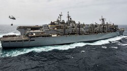 Die USS Boxer ist ein amphibisches Angriffsschiff der US Navy und gehört der Wasp-Klasse an.
 (Bild: AFP)