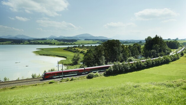 Die Weststrecke in Seekirchen. (Bild: ÖBB)