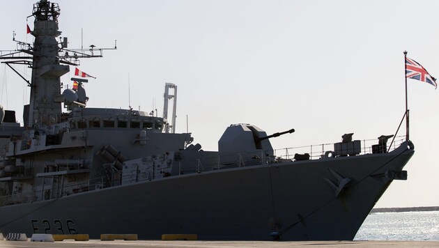 Das britische Kriegsschiff HMS Montrose (Bild: AFP)