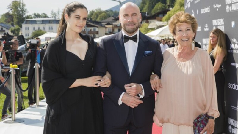 John Travolta mit Tochter Ella Bleu und Ellen Bannon (Bild: APA/SCALARIA)