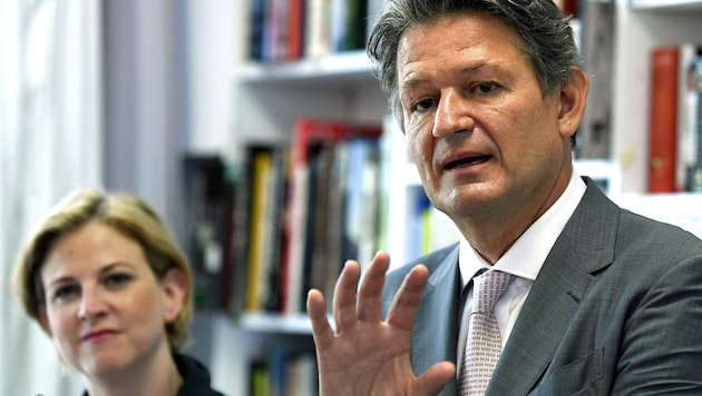 Helmut Brandstätter geht als Spitzenkandidat der NEOS bei der EU-Wahl im Juni ins Rennen.  (Bild: APA/ROBERT JAEGER)