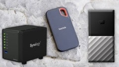 (Bild: SanDisk, Western Digital, Synology)