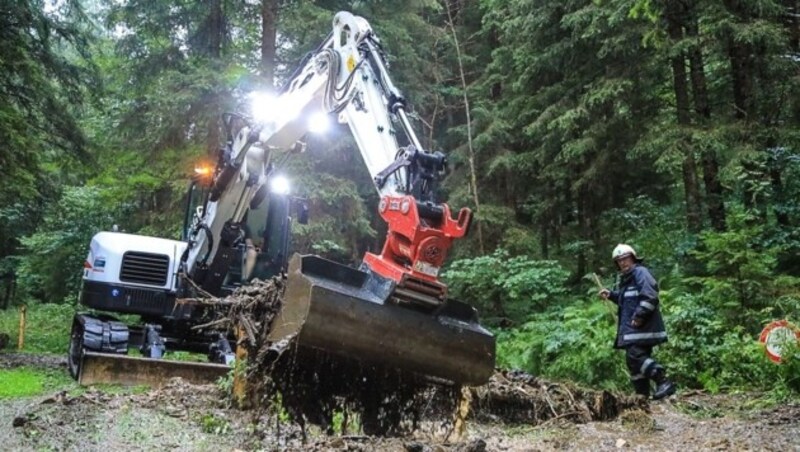 In Kleinlobming ging eine Mure ab (Bild: Thomas Zeiler)