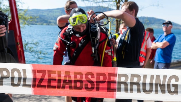 Am Ausee in Luftenberg waren Feuerwehrtaucher im Einsatz (Symbolbild). (Bild: FOTOKERSCHI.AT/KERSCHBAUMMAYR)