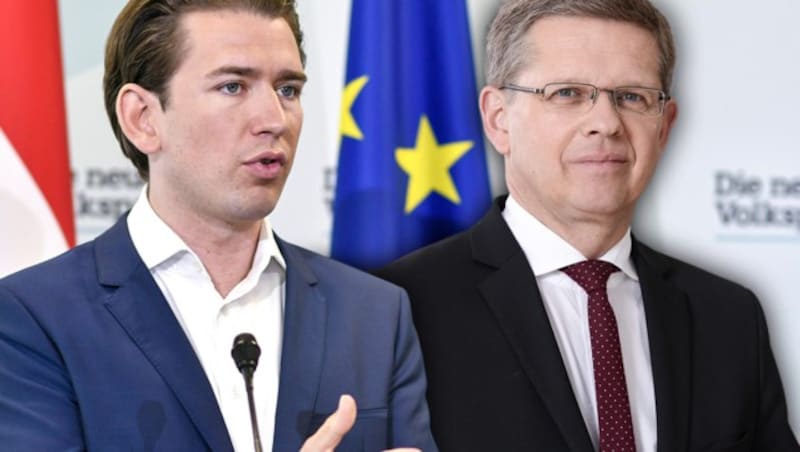 Sebastian Kurz, Christian Deutsch (Bild: APA/HERBERT NEUBAUER, APA/SPÖ/HENISCH, krone.at-Grafik)