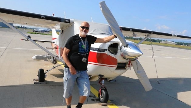 Bereits 52 Jahre alt ist diese Cessna 182, von Mündler liebevoll „Susi“ genannt. „Alle Piloten wollen mit ihr fliegen.“ (Bild: Christian Jauschowetz)