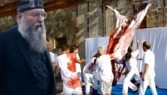 (Bild: Hermann Nitsch, krone.at-Grafik)