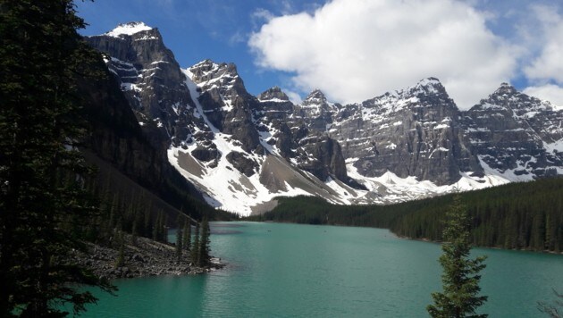 Mit einem wunderbaren Ausblick auf die Ausläufer der Rocky Mountains nimmt uns Christine G. heute mit auf eine Reise nach Kanada zum Peyto Lake. (Bild: Leserreporter/Christine G. )