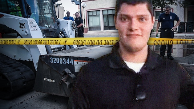 Connor Betts (24) tötete in Ohio neun Menschen, darunter auch seine Schwester, bevor er von der Polizei selbst erschossen wurde. (Bild: APA/AFP/GETTY IMAGES/SCOTT OLSON, facebook.com, krone.at-Grafik)