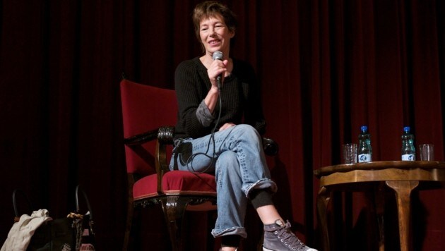 Jane Birkin im Jahr 2009 bei der Viennale bei einem Publikumsgespräch. (Bild: Robert Newald / picturedesk.com)