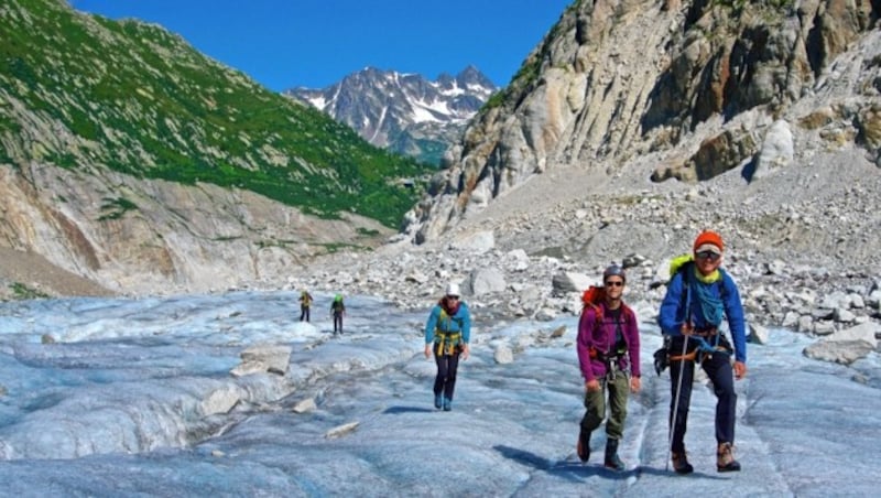 Gletscherwanderung (Bild: Wallner Hannes/Kronenzeitung)