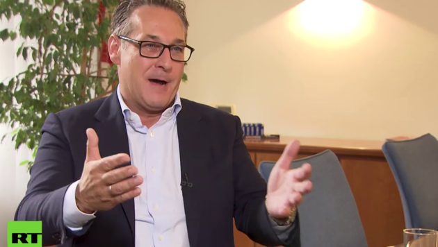 Heinz-Christian Strache im Interview mit RT Deutsch (Bild: RT Screenshot)