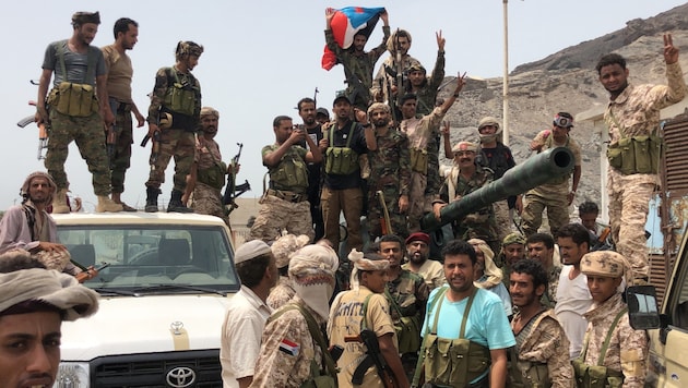 Jemenitische Separatisten (Bild: APA/AFP/Nabil HASAN)