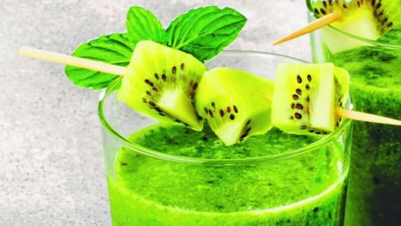 Green Smoothie Kiwi-Minze. (Bild: Messmer)