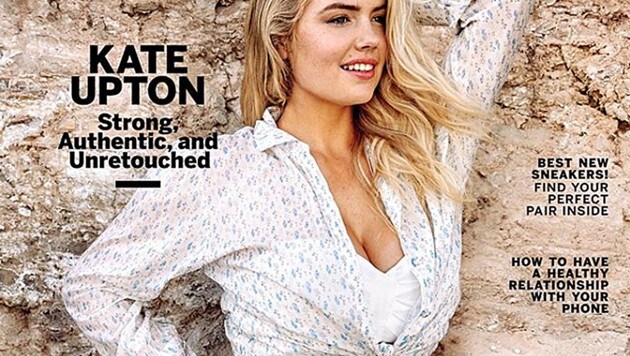 Kate Upton zeigt sich unretuschiert am Cover des „Health“-Magazins. (Bild: instagram.com/kateupton)
