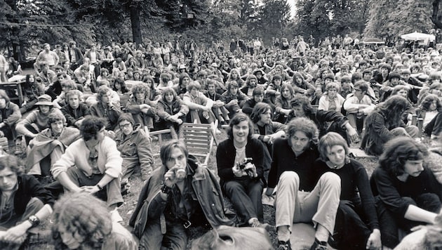 Großer Andrang herrschte beim Mini-Woodstock im oststeirischen Popendorf. (Bild: Privatsammlung Branko Lenart)