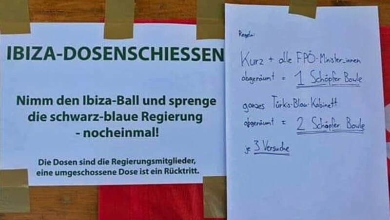 Je nach Erfolg des Ballwerfers gab es einen oder zwei Schöpfer Bowle. (Bild: zVg)