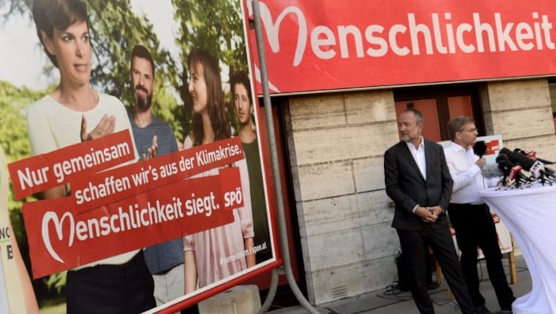 Die SPÖ setzt im Wahlkampf auf Menschlichkeit. (Bild: APA/HERBERT PFARRHOFER)