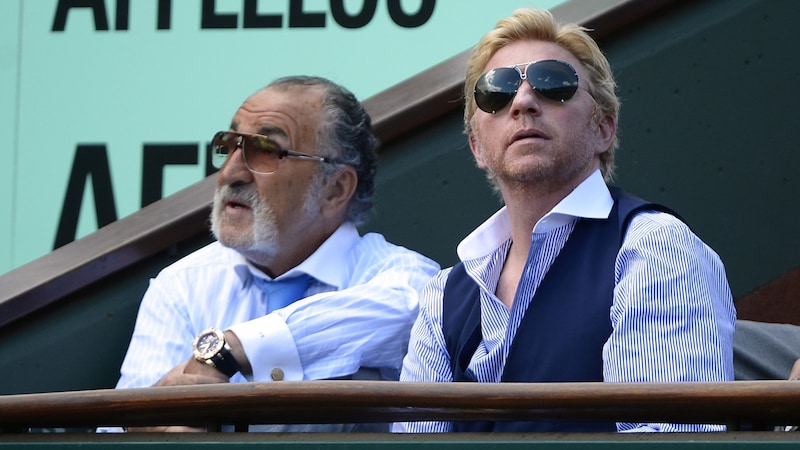 Manager Ion Tiriac mit seinem ehemaligen Schützling Boris Becker (Bild: AFP)