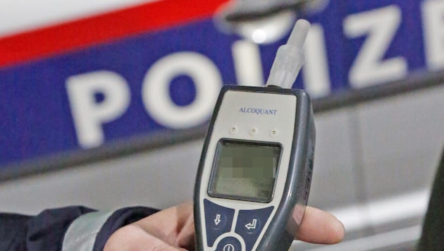 Der Alkotest (Symbolbild) ergab einen erschreckenden Wert.